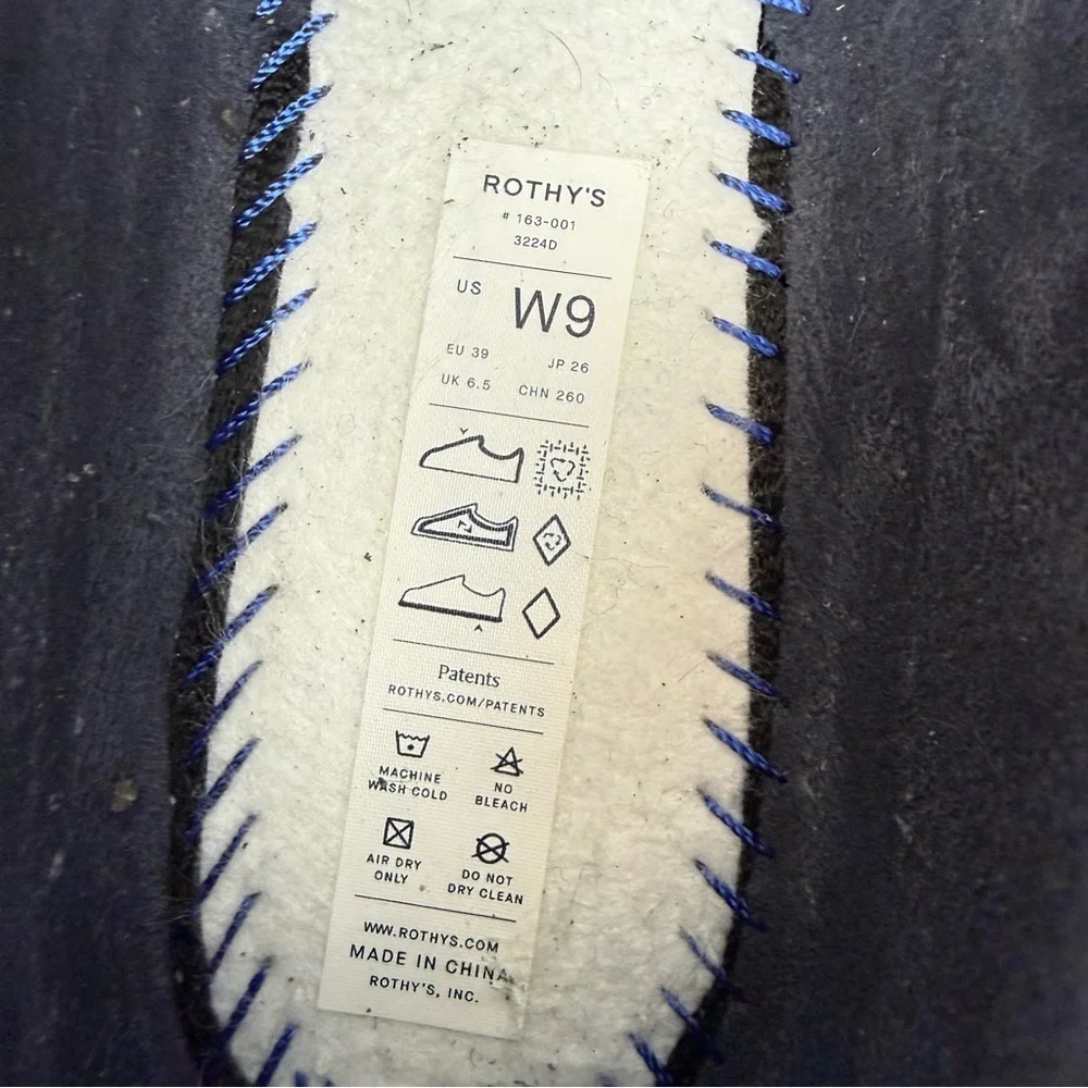 Rothy’s The Lug Loafer Shoes Onyx Black Wool - Picture 16 of 16